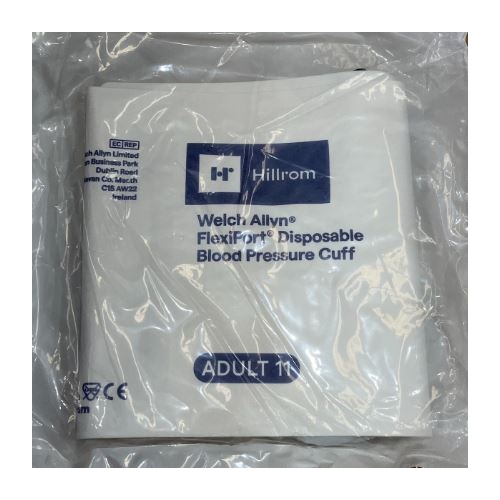 Welch Allyn FlexiPort SOFT-11 Disposable Blood Pressure Cuff with Two-Tube Tri-Purpose Connector Each