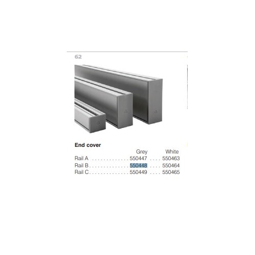 Guldmann Ceiling Track End Cap - Suits Type A Track/Rail - Grey