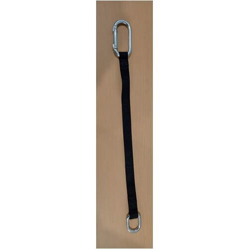 Extension Lanyard / Strap 60cm  - With Carabiner And D Shackle