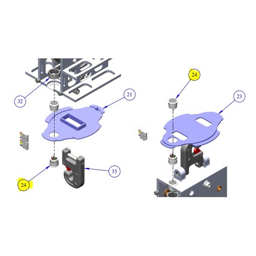 Prism CP200 Hoist Handset Con CONNECTOR To PCB Loom