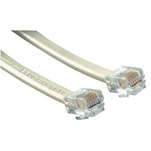 Male to Male RJ12 6P/6PC White 3m CABLE