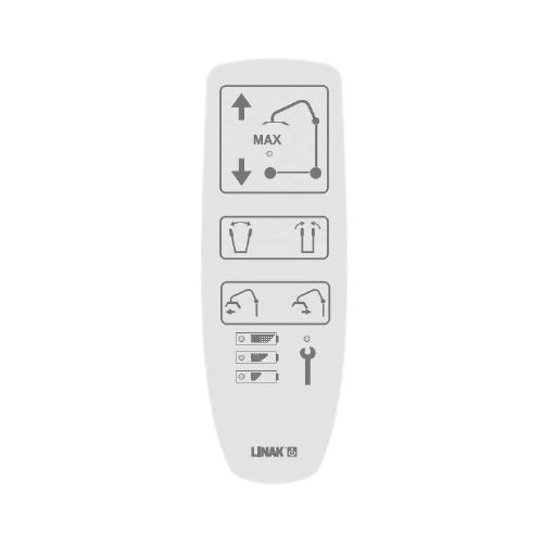 Allegro Hoist - Linak Handset - 6 Button 8 Pin - Green - With Power Pivot Frame, Battery And Maintenance Indicators