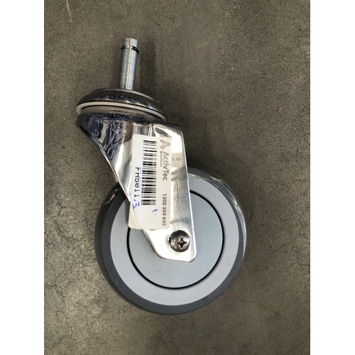 100mm Swivel only Castor, with M11 x 36mm friction stem - BUILD UP