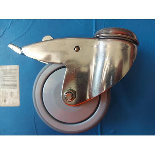 100mm Stainless Steel Tente Braking Castor