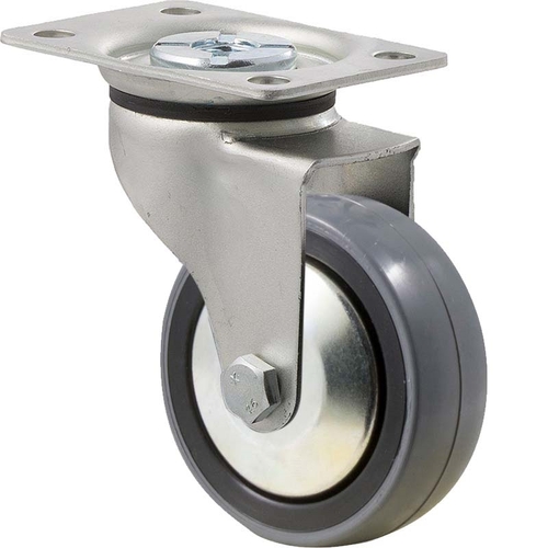 75mm Plate Swivel Castor, K Series Fallshaw