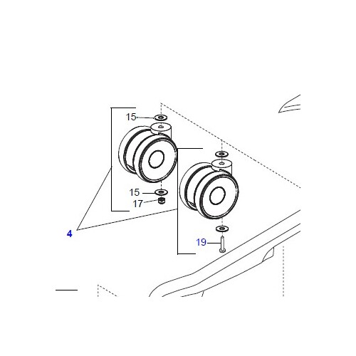 Arjo Alenti/Miranti - 125mm Non Braked CASTOR - Each