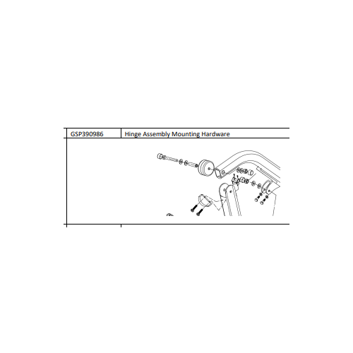 A205 Hoist Hinge Assembly Mounting Hardware