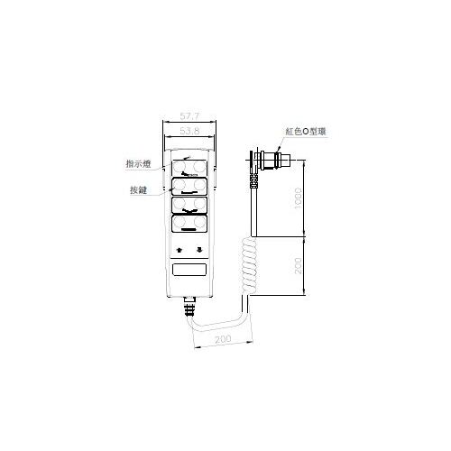 Timotion TH1-1000-004 8 buttons 8 pins  HANDSET