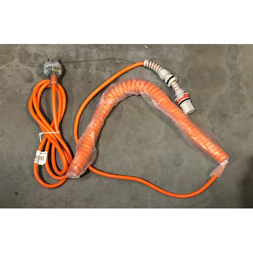 Linak 2 Core 240v Power Lead - Orange