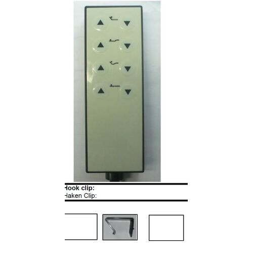 Limoss, MC220-M4-06-N1-IPX6, CONTROL BOX With 8 pin 8 Button HANDSET