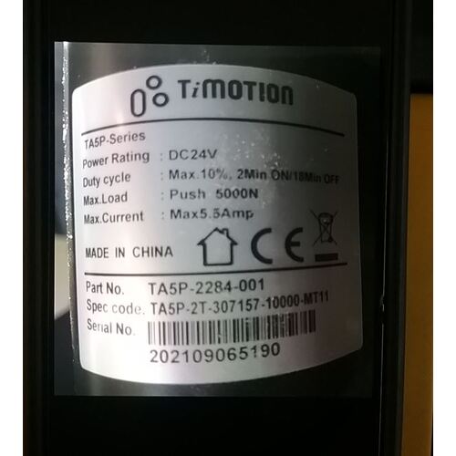 Timotion, TA5P-2284-001 ACTUATOR