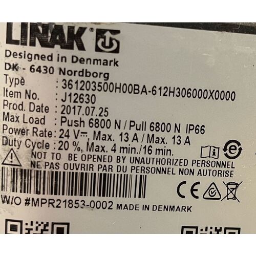 Linak  J12630  ACTUATOR