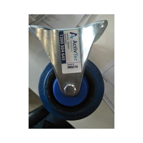 100mm EHI Fixed Castor Blue