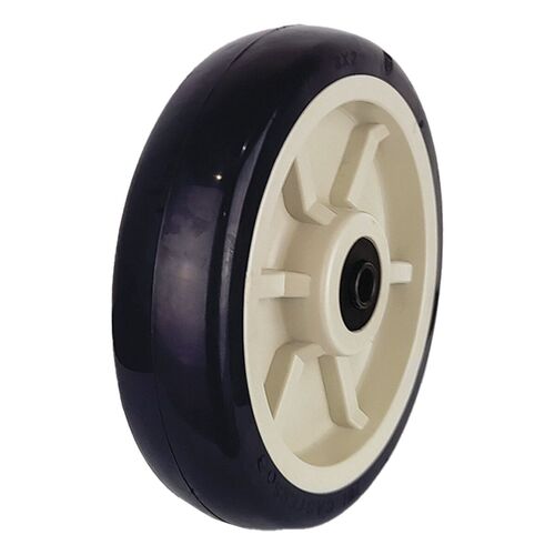 200x50mm Polyurethane wheel with Polypropylene centre and Quad-Plus bearings