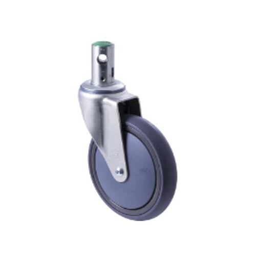 150mm Directional Lock, Rubber Wheel CASTOR - Grey