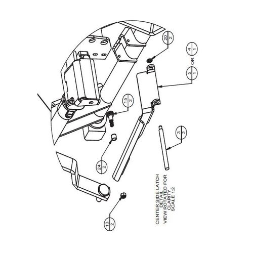 Arjo, Citadel Bed, Pull Handle Centre, LATCH LHS