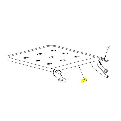 Howard Wright M9 Transfer 3ED BACKREST ASSEMBLY - New Version After June 2015