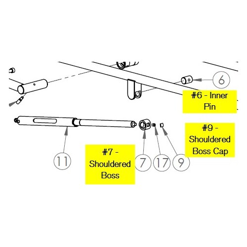 Howard Wright M9 Trauma Trolley INNER PIN