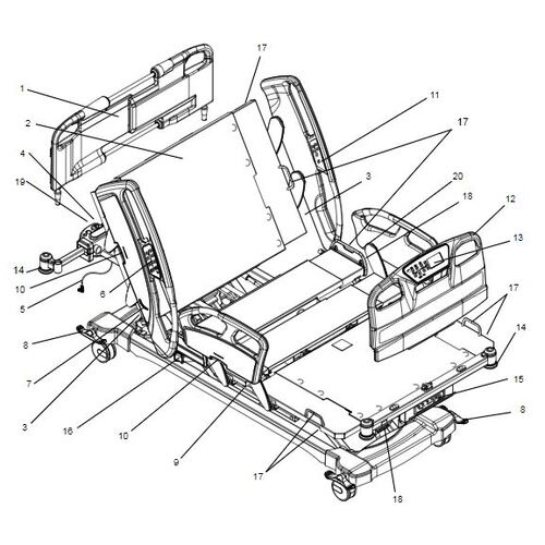 Umano Ook Snow Bed WELDED HEAD SECTION FRAME