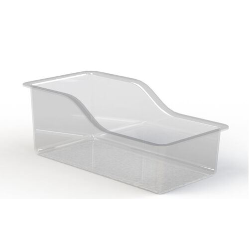 K Care Moulded Acrylic Baby BASSINET - 650x 300x 125mm - Only Single Size