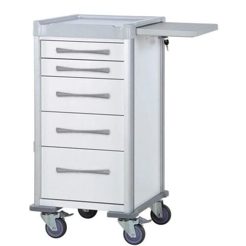 Clinicart Narrow Cart 34" 5 Drawers White