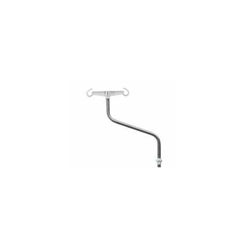 SPARE IV HOOK FOR ARJO ENTERPRISE BED-ACC02 (This is the hook only, 2 prong, plastic, Grey)