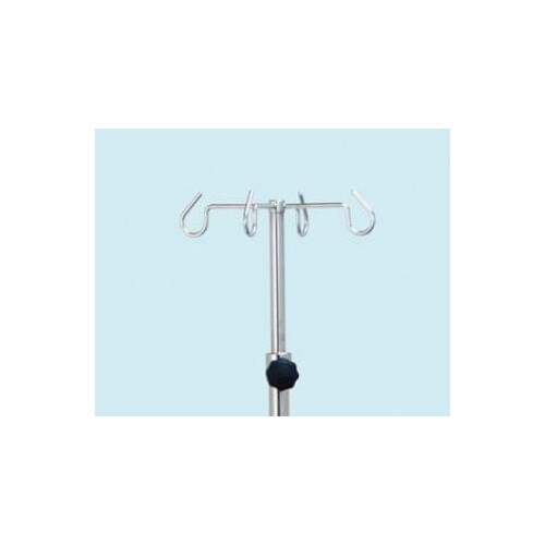 Wissner-Bosselhoff Bed FEEDING IV POLE W/Four Hooks - Adjustable