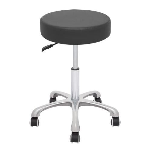 Task Surgeons, 400mm Gas Lift With 5 Aluminium Wheels, STOOL - Black