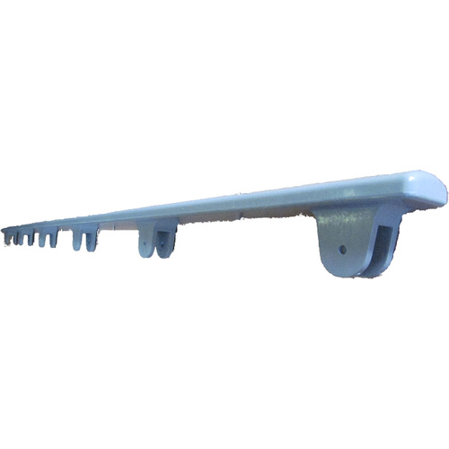 Hausted Trolley Fluoro Top Rail - Blue Metal - Pair