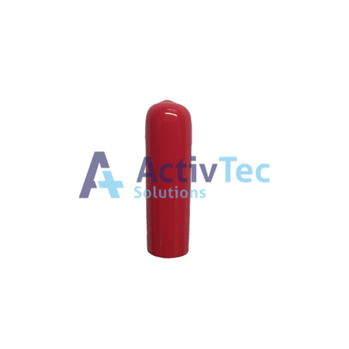 Medicraft  Plastic End Cap Red 50 x 12mm (Cylindrical)