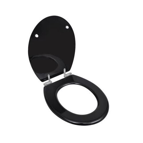 Heavy Duty Black TOILET SEAT