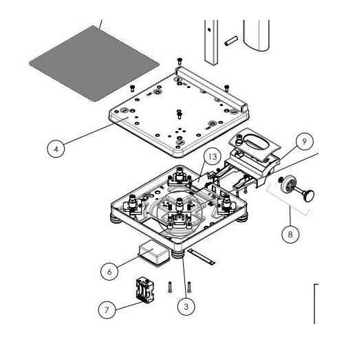 Seca, Foot Scale 769. Foot Complete FOOT CAP