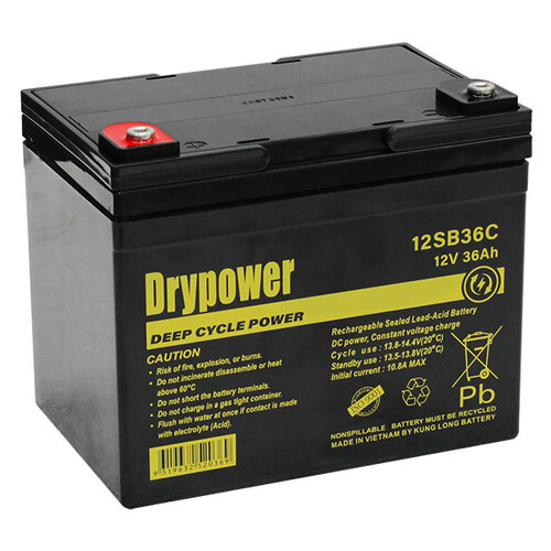 Drypower 12GB36C Hybrid Gel Battery 12v 36Ah