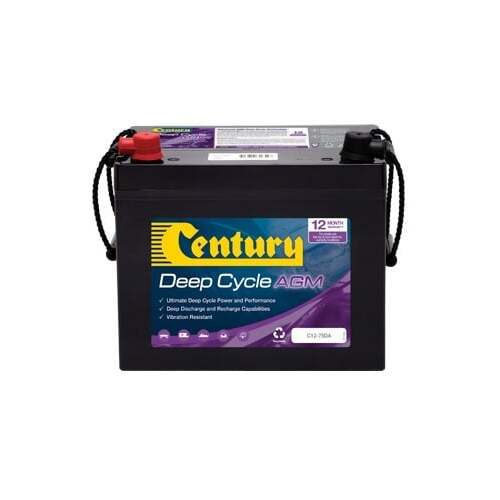 Century 12v 75Ah Deep Cycle AGM Battery