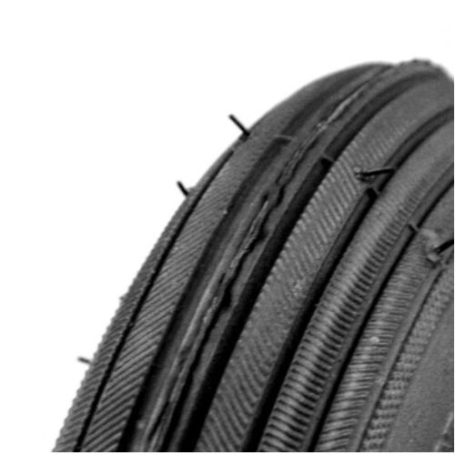 QHDC 200- 50 Ribbed Black Pneumatic TYRE