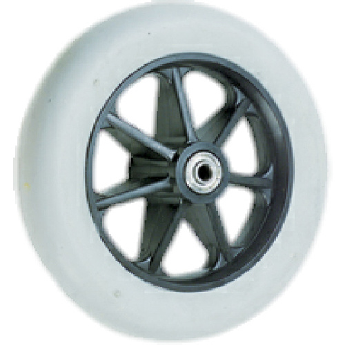 Wheelchair/Walker Castor Wheel 6" x 1" - Grey - Hub Width 40mm - 8mm Axle - Each