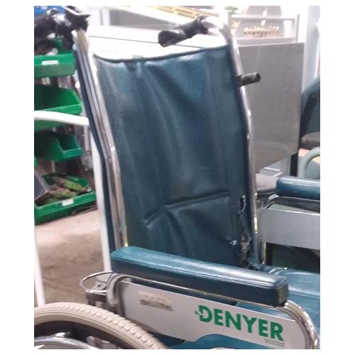 Denyer Wheelchair 20" Vinyl BACK CUSHION - Blue