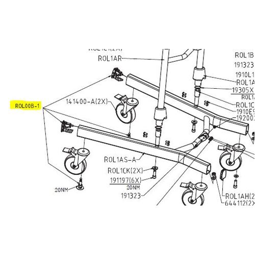 Rehasense, To Suit Walker BRAKING SYSTEM For Platform