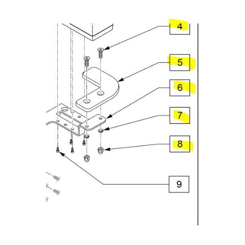 Quickie, To Suit Q300M, Receiver Assembly Attendant Control MOUNTING BRACKET - RHS