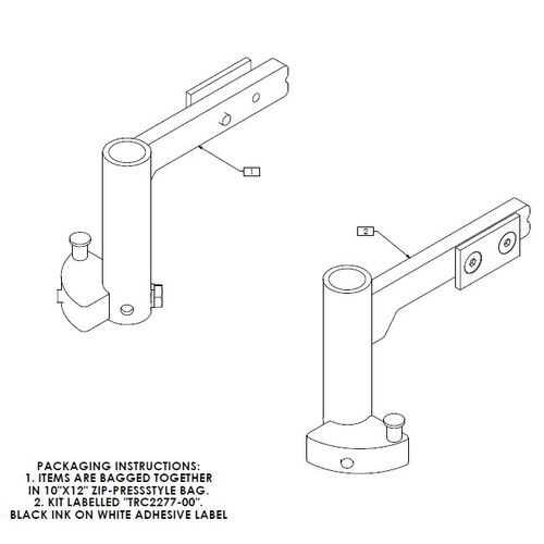 Invacare, To Suit Model 3GTQ Chair,LEGREST RECEIVER - Pair