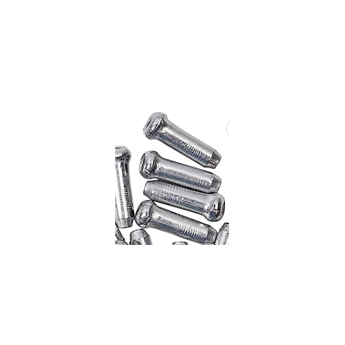 Crimp On End/Ferrule - For Wheelchair And Walker Brake Cable - Silver - Each