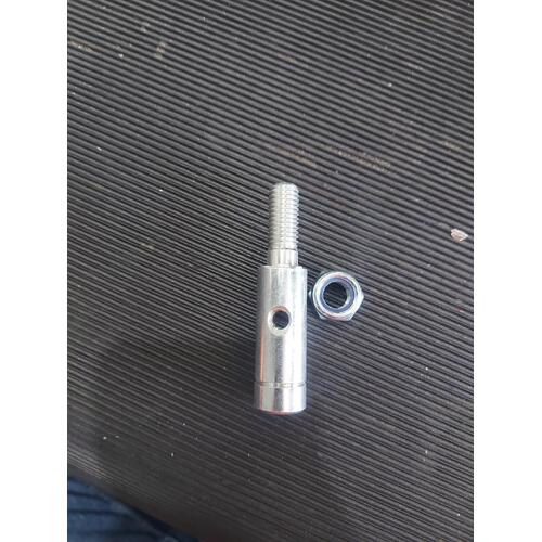 19mm Solid Pintle 48mm Long - Zinc Plated - Round