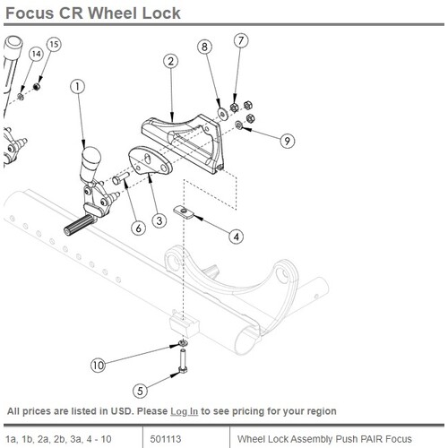 Ki Focus Brakes Pair - Standard Push to Lock Brake