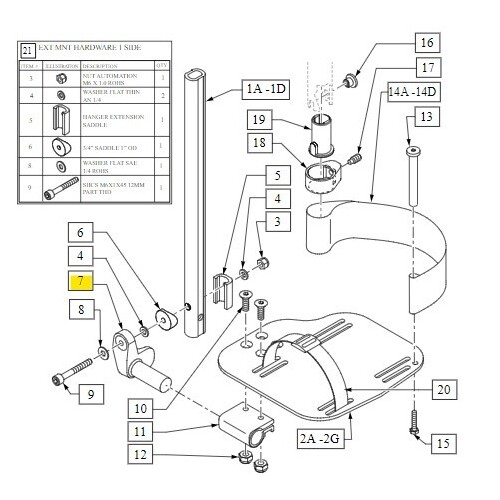 FTRST MOUNTING BRKT-3/8 RAD LHS