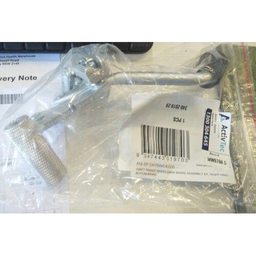 Swift Transit Wheelchair Brake Assembly Kit, Right Hand - Bottom Brake -